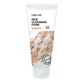 LEBELAGE Rice Cleansing Foam 100ml Brightening and Hydrating Face Wash with Rice Bran Extract for Deep Pore Cleansing _ Made in Korea
